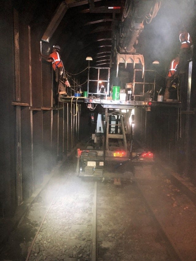 Spokane 115.02 Tunnel LRL Construction